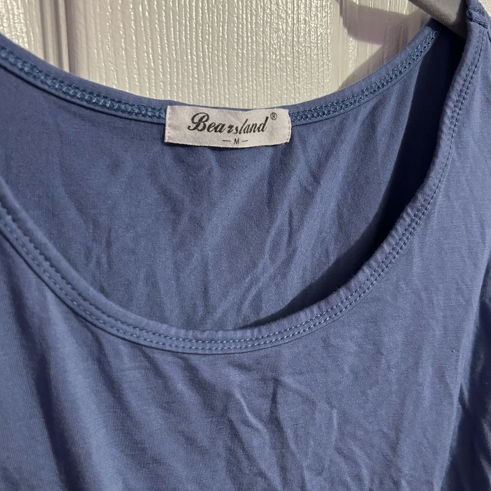 Blue nursing tank top - Picture 2 of 5